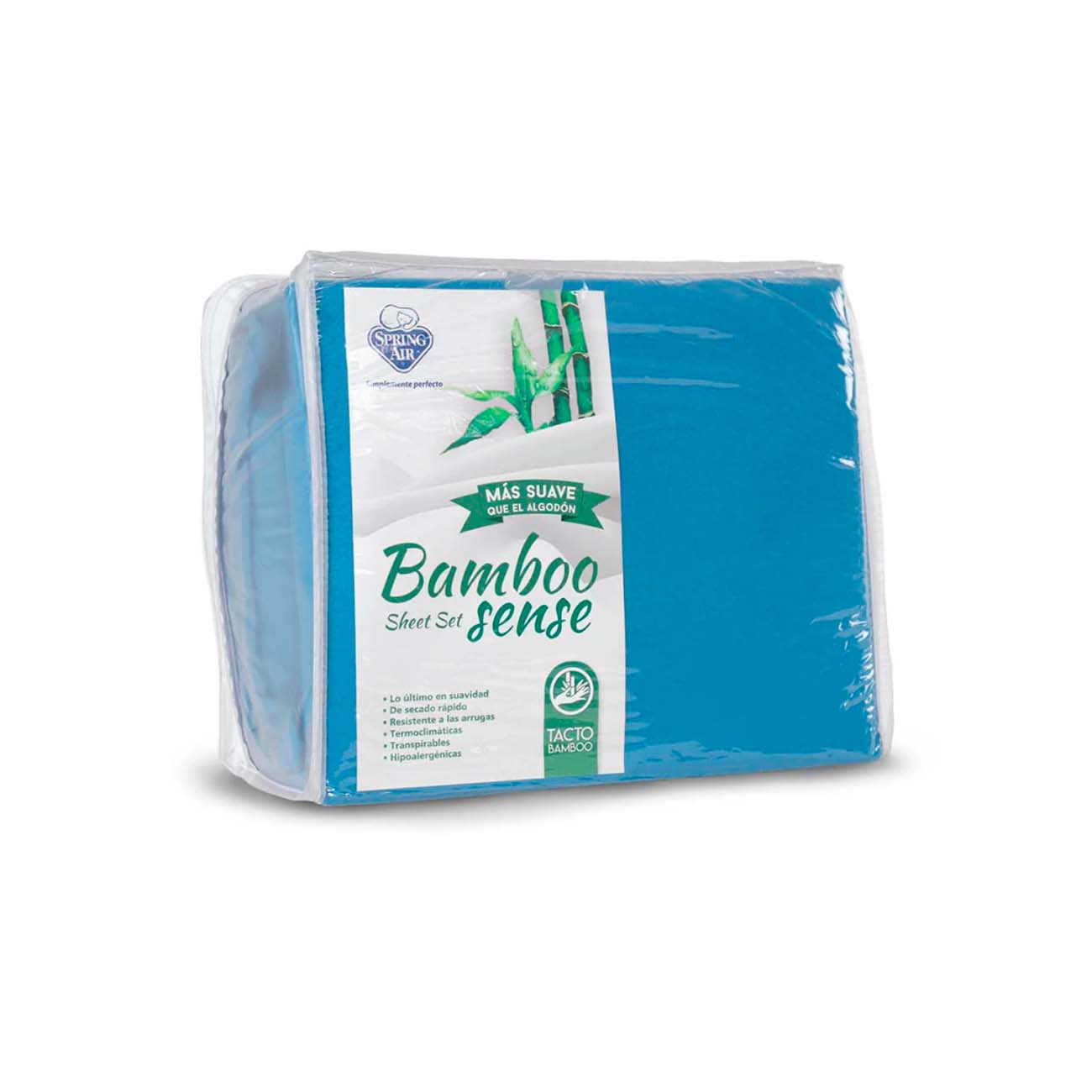 JUEGO DE SABANAS MATRIMONIAL  ULTRASOFT BAMBU PERFIL TELA 100% MICROFIBRA COLOR AZUL