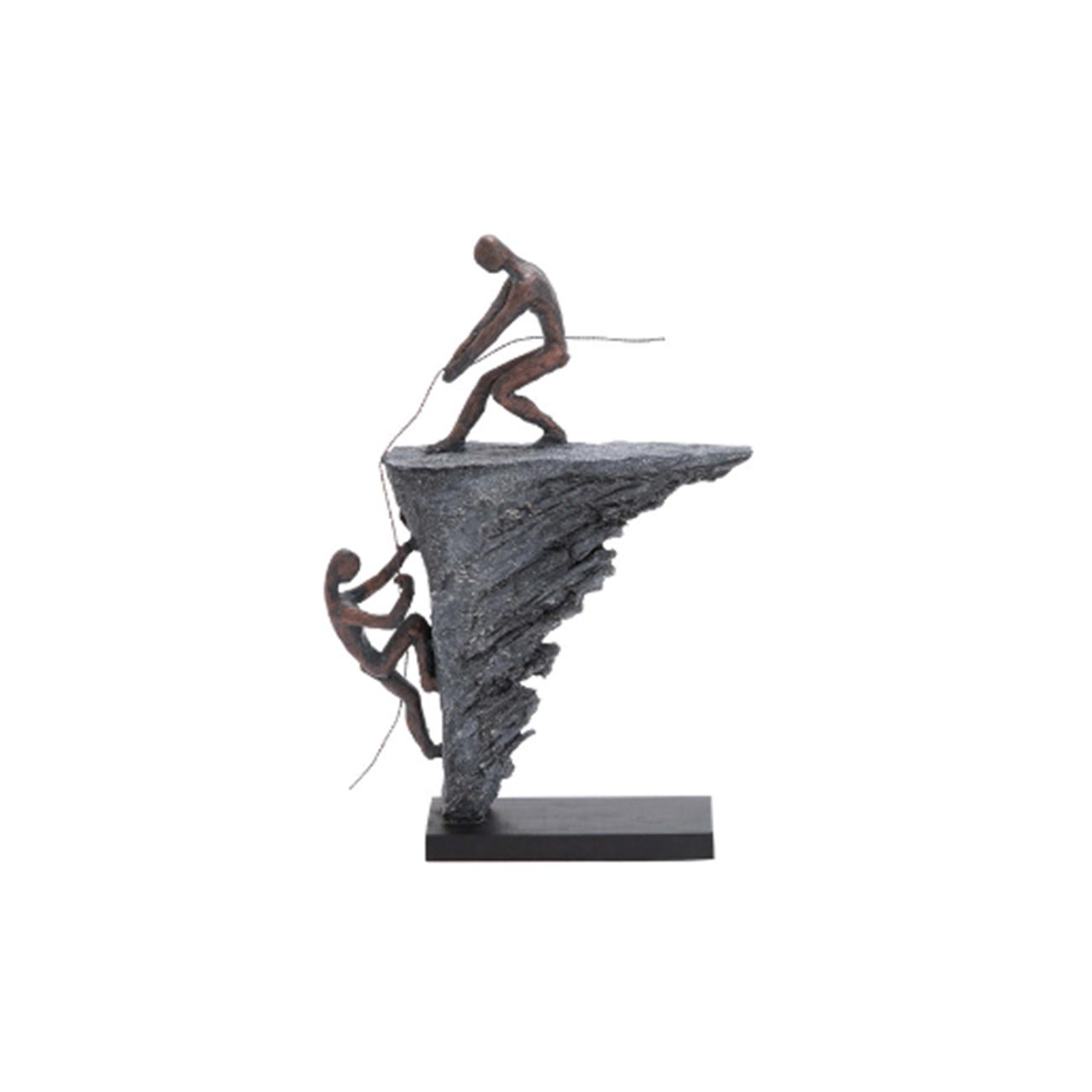 ESCULTURA HOMBRE ESCALANDO