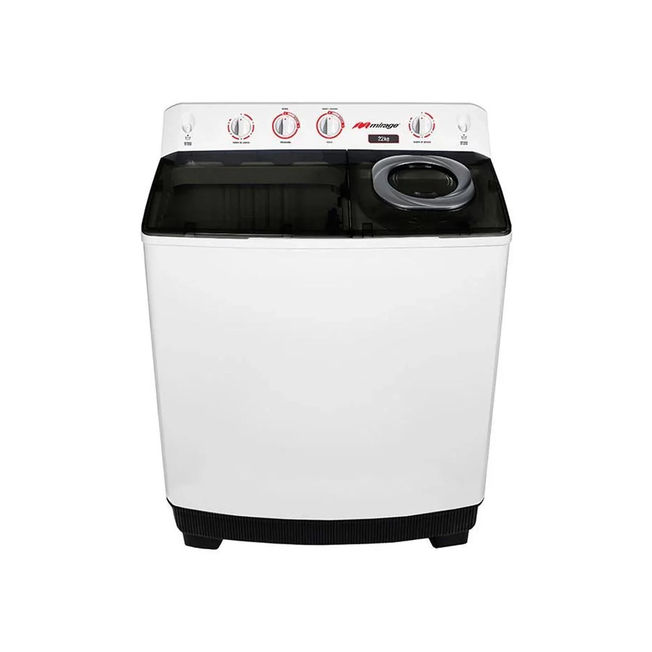 Lavadora mirage 22 kgs semi automatica doble tina manual