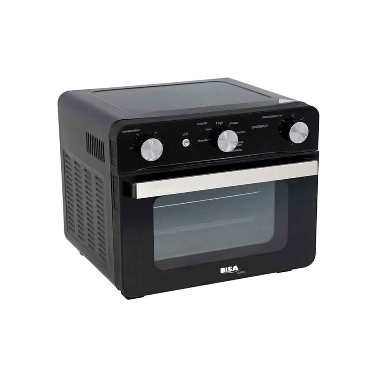 Horno con freidora de aire disa 6 funciones negro