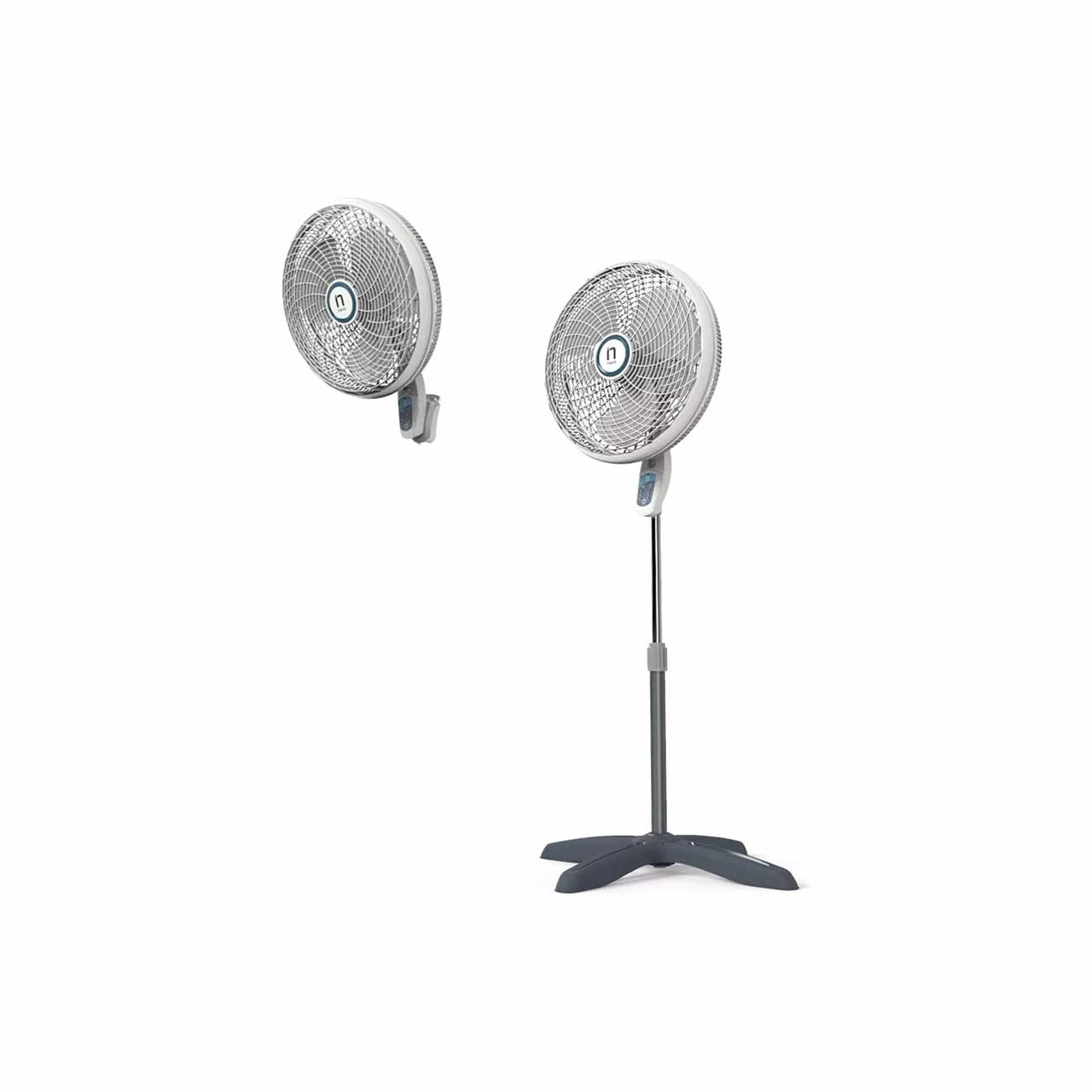 Ventilador navia pedestal 18 pulgadas 2-1 blanco 3 velocidades con control