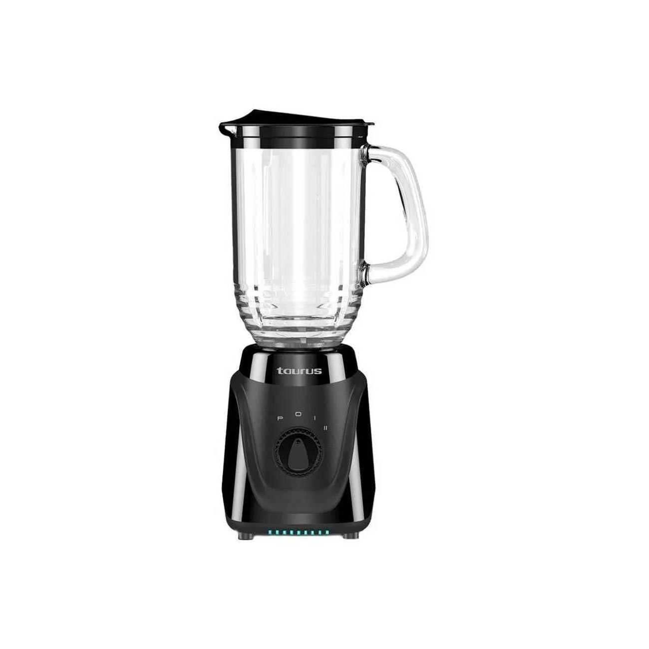 Licuadora Taurus vaso de vidrio 2 velocidades  negro