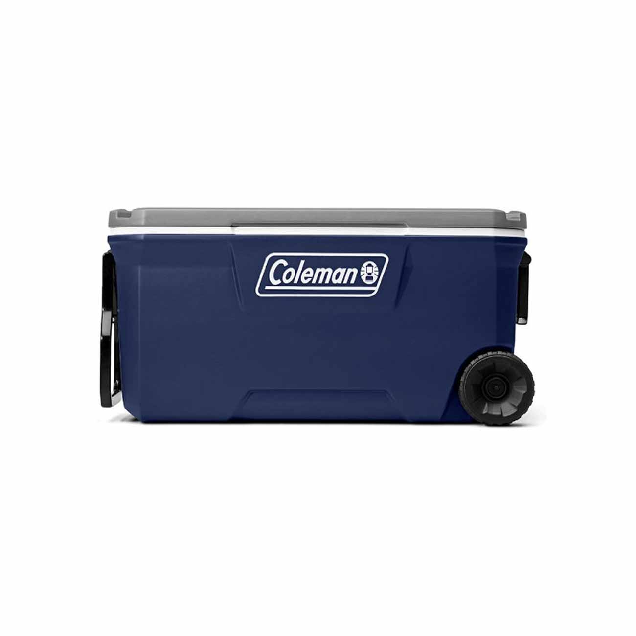 HIELERA COLEMAN 100 QT AZUL GRIS CON RUEDAS