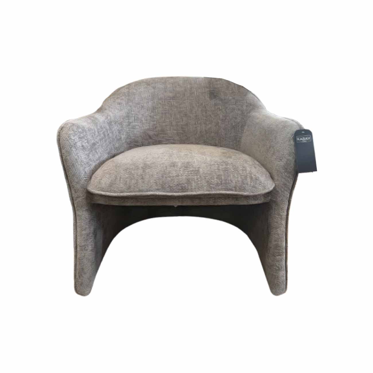 Sillón Ontairo de tela color gris