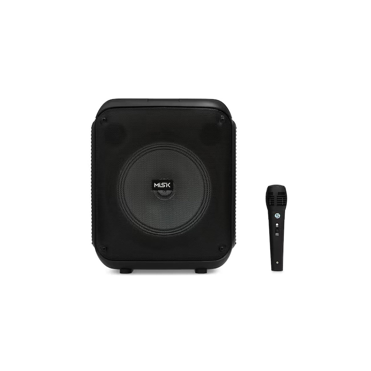 Bocina misik 8 pulgadas  bt aux usb led microfono