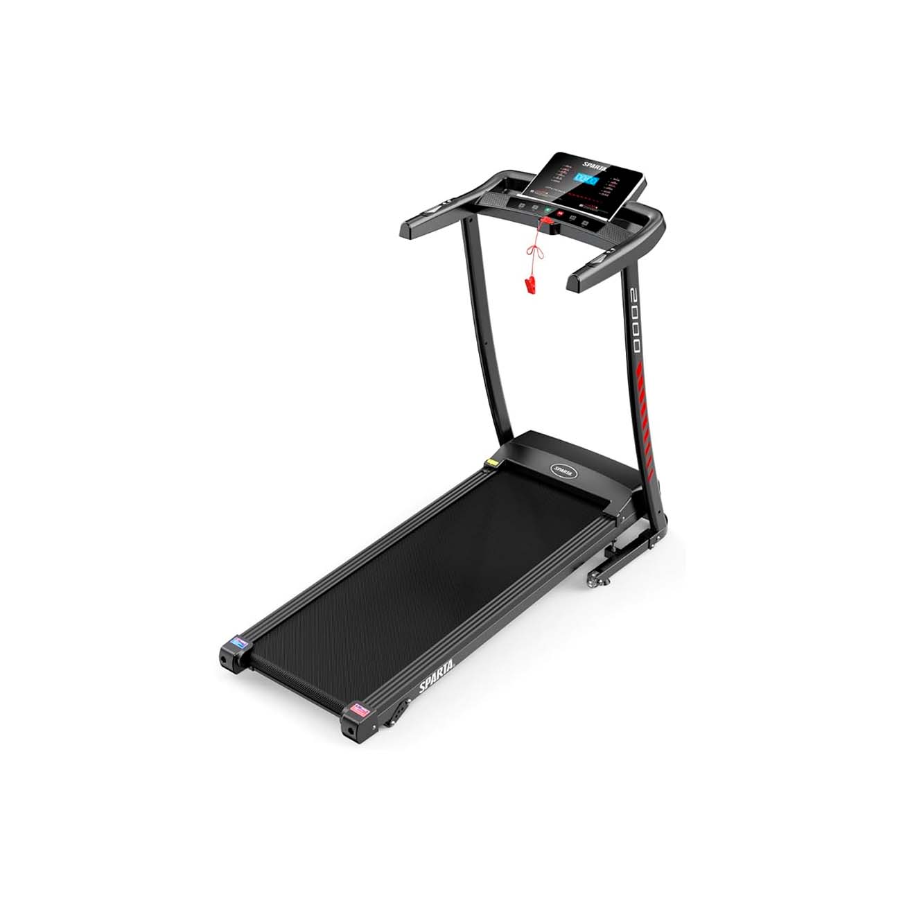 caminadora eléctrica plegable Sparta 1.5 hp vel. 12 km/h, 12 programas marca String