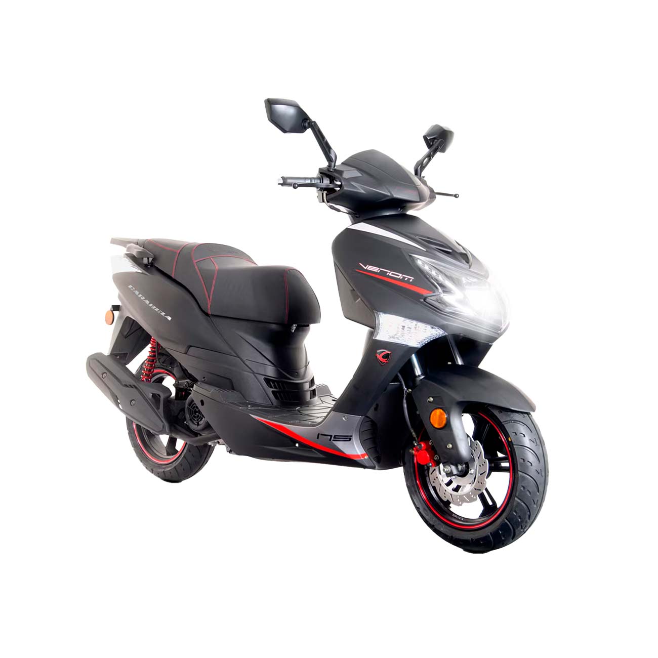 MOTOCICLETA VENOM 175 CC NEGRA DE MOTOR MONO CILINDRICO