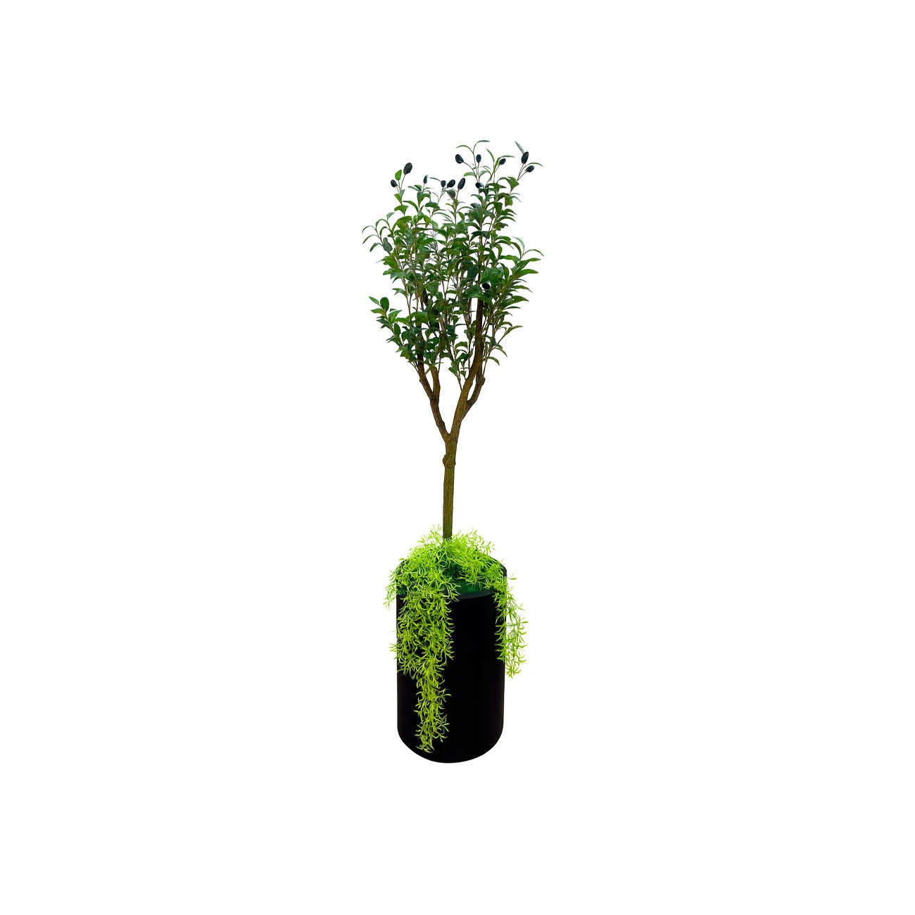 MACETA PISA CON  PLANTA ARTIFICIAL OLIVO 150 CM