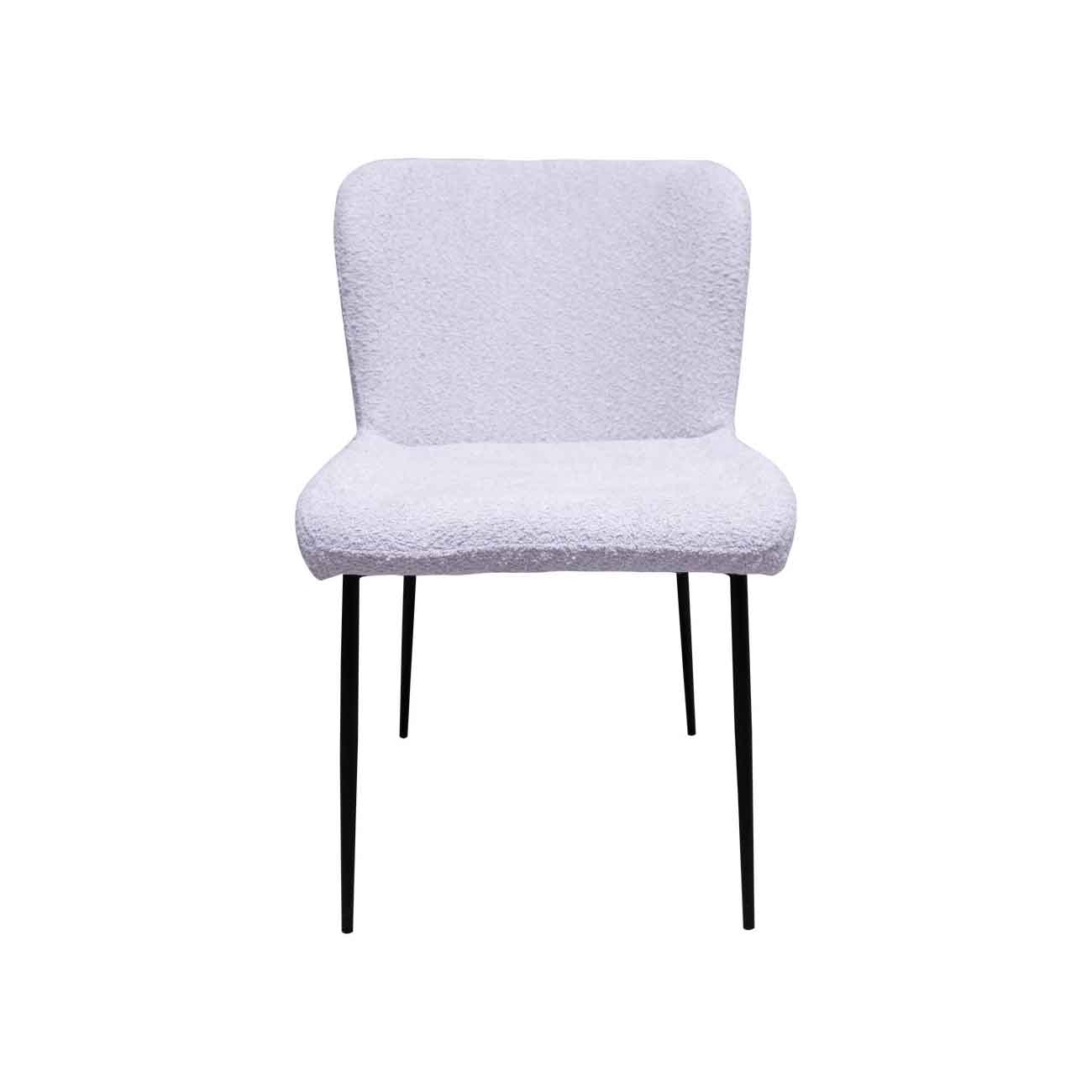 Silla Novel de tela color blanco