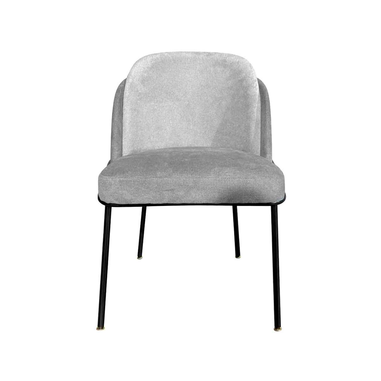 Silla Ela de tela color gris